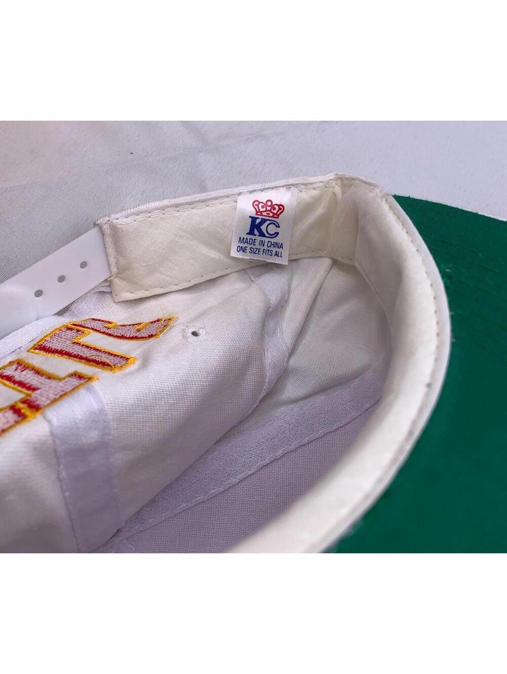 Vintage Chad Little Logo Athletic White SnapBack Hat Cap NASCAR 90s New Og KC - Picture 6 of 8